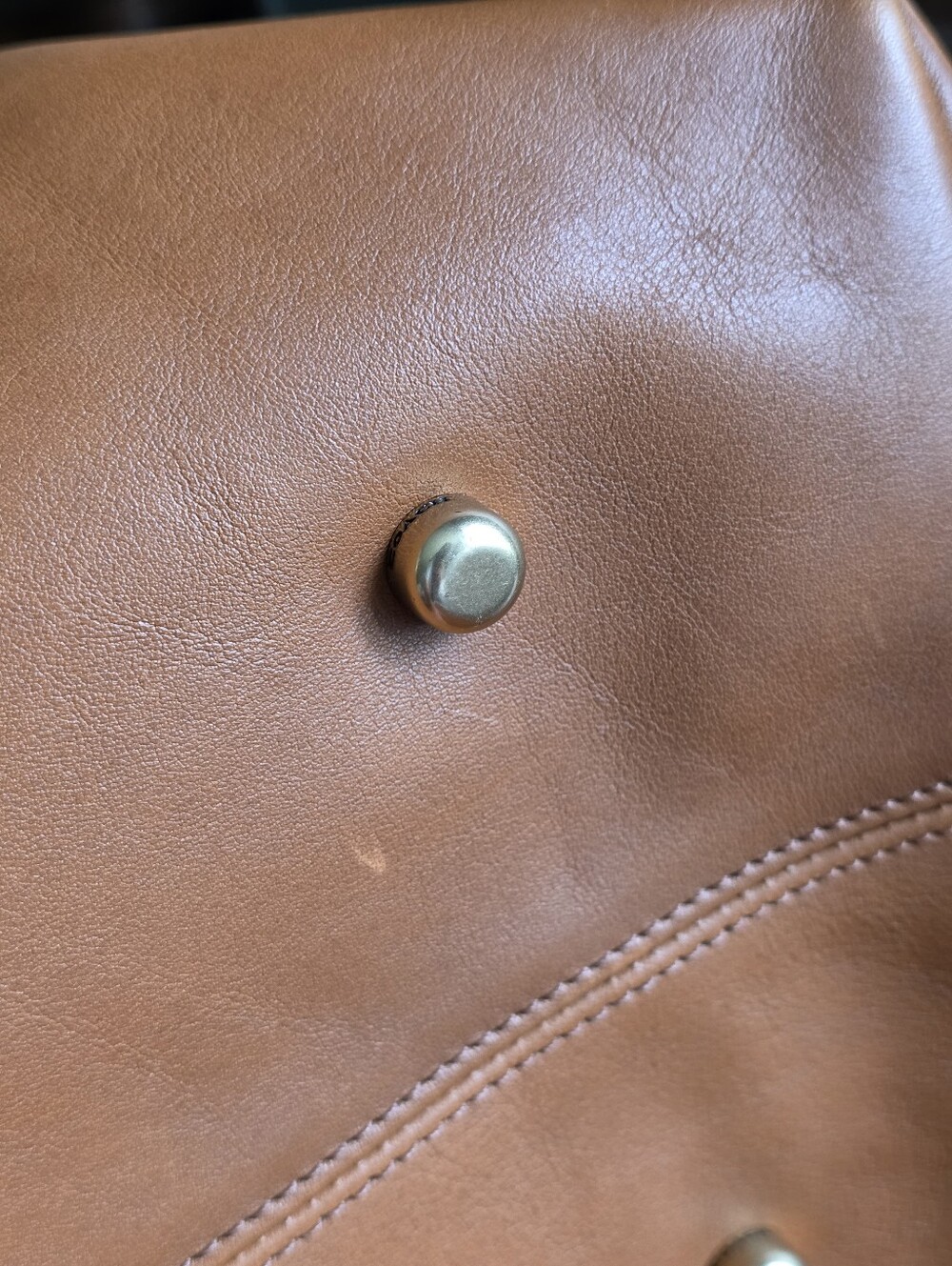 Coach CW617 Soft Empire Carryall 48 Toffee Full Grain Leather Satchel Bag - Picture 16 of 16
